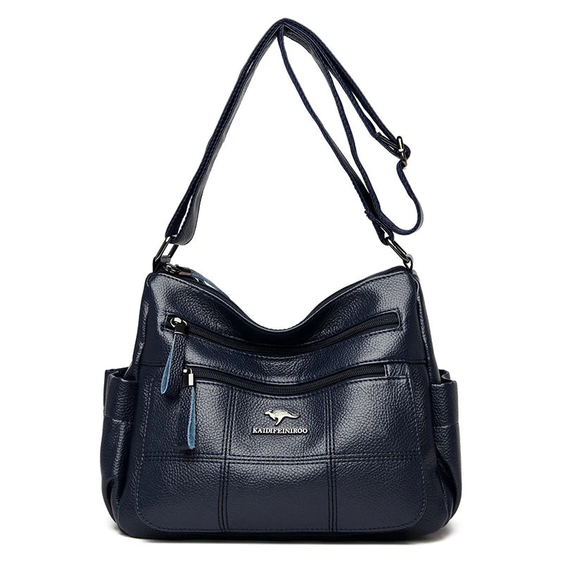 Leather Crossbody Tote