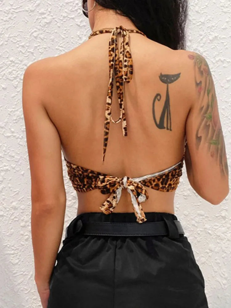 Leopard Print Lace-up