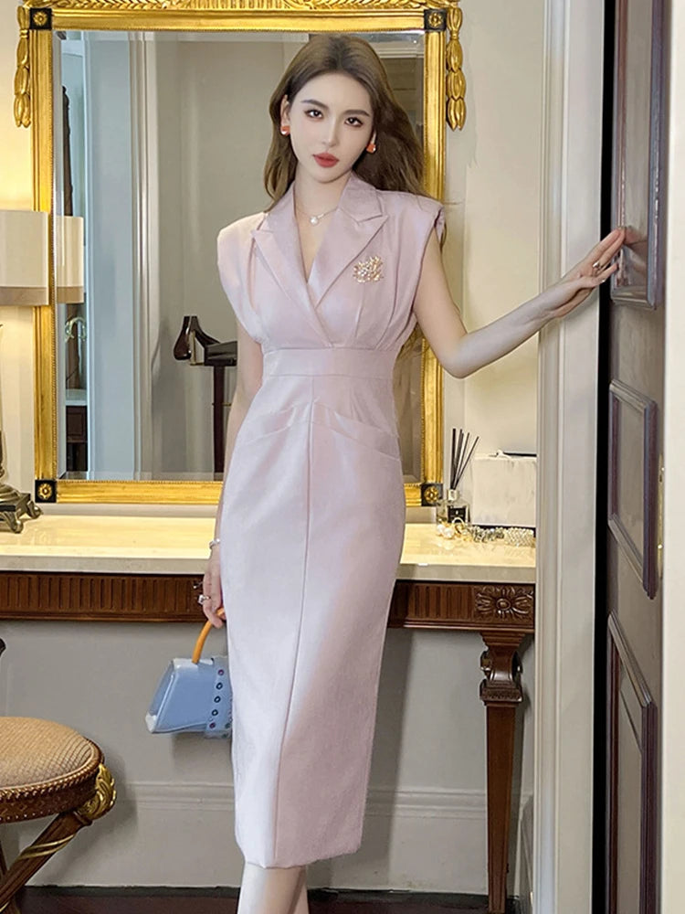 The Princess Grey Pencil Dress
