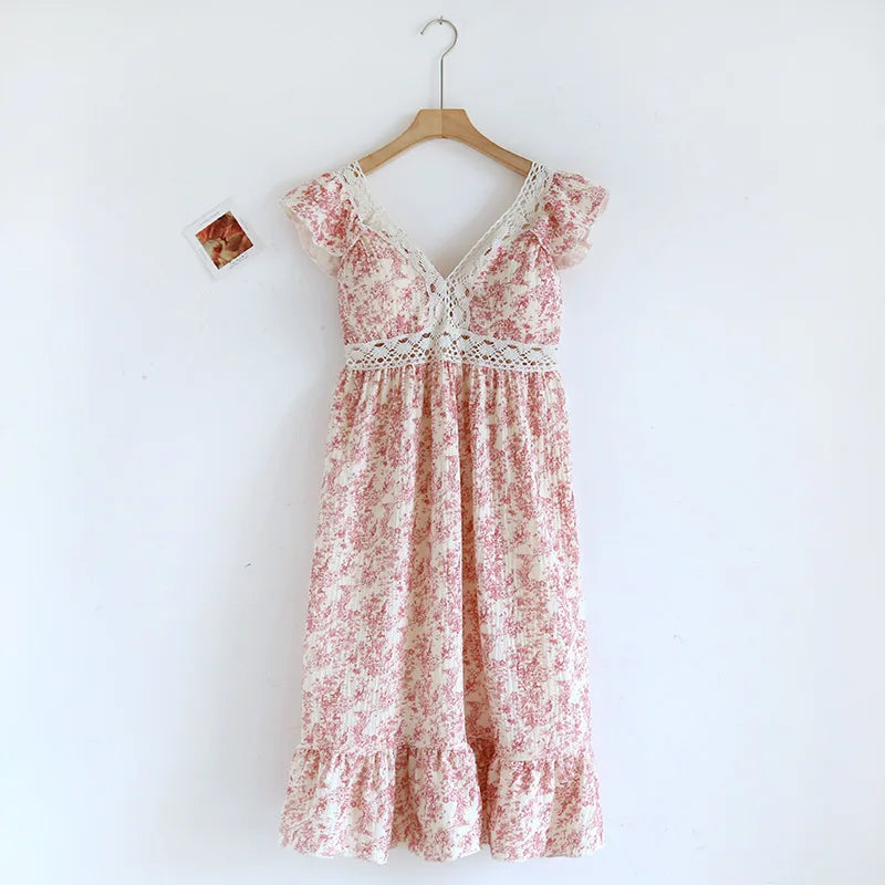 Cotton V-Neck Nightgown