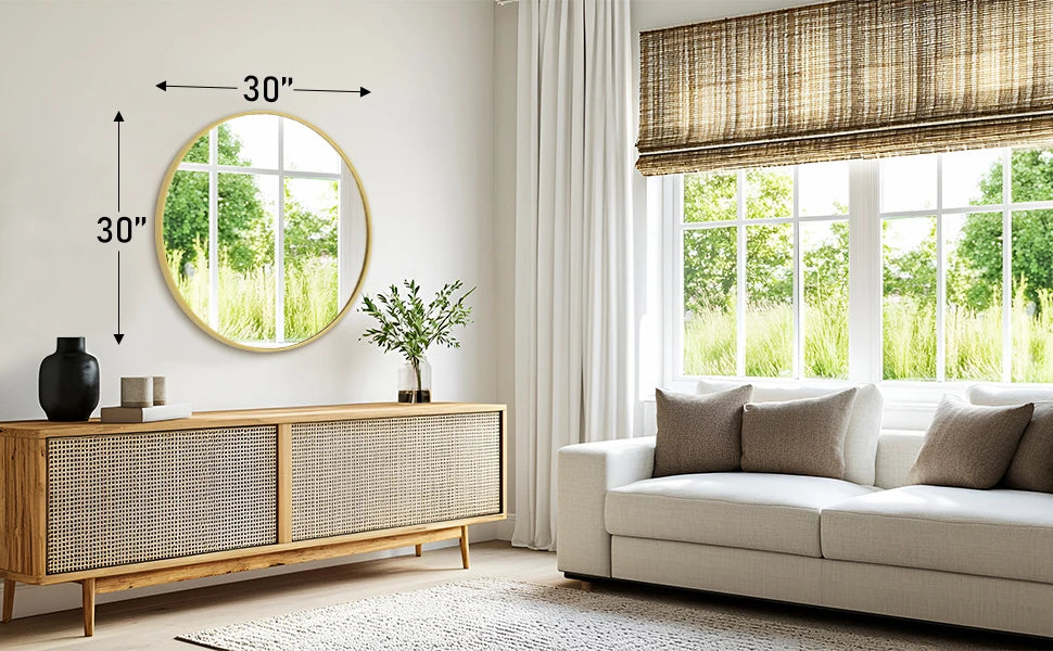 Large Round Vanity Mirror