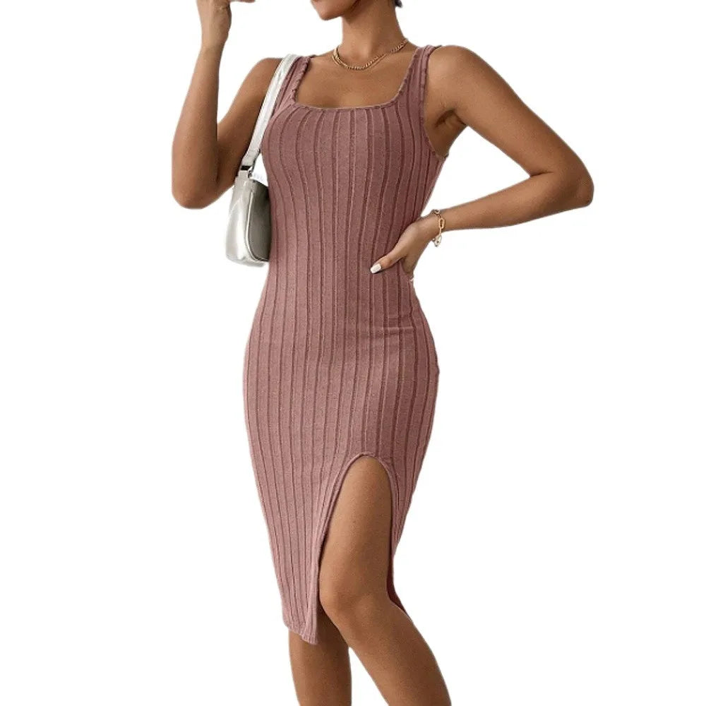 Split Tank Bodycon Dress