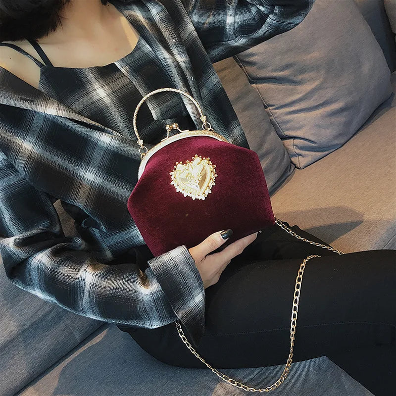 The Shiny Heart Luxury  Bag
