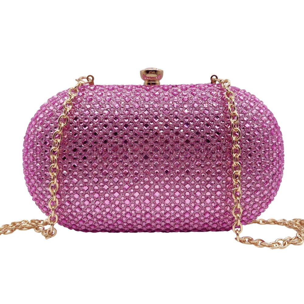 Rhinestone Crystal Clutch Purse