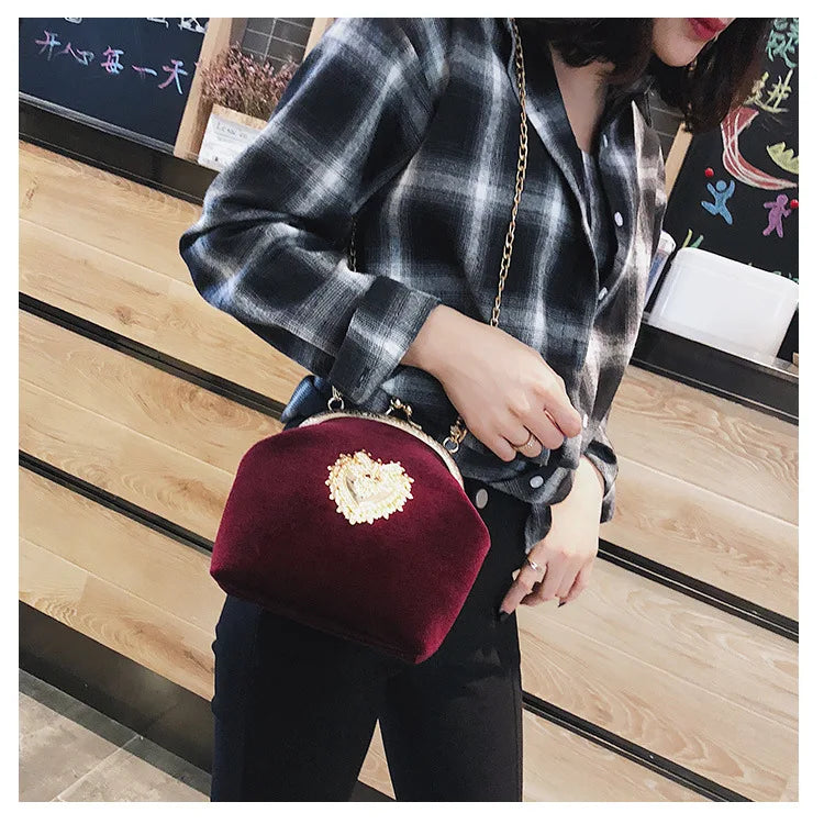 The Shiny Heart Luxury  Bag