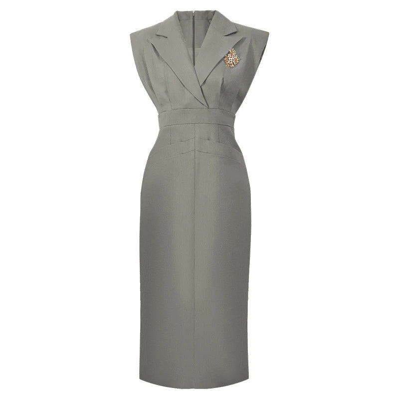 The Princess Grey Pencil Dress