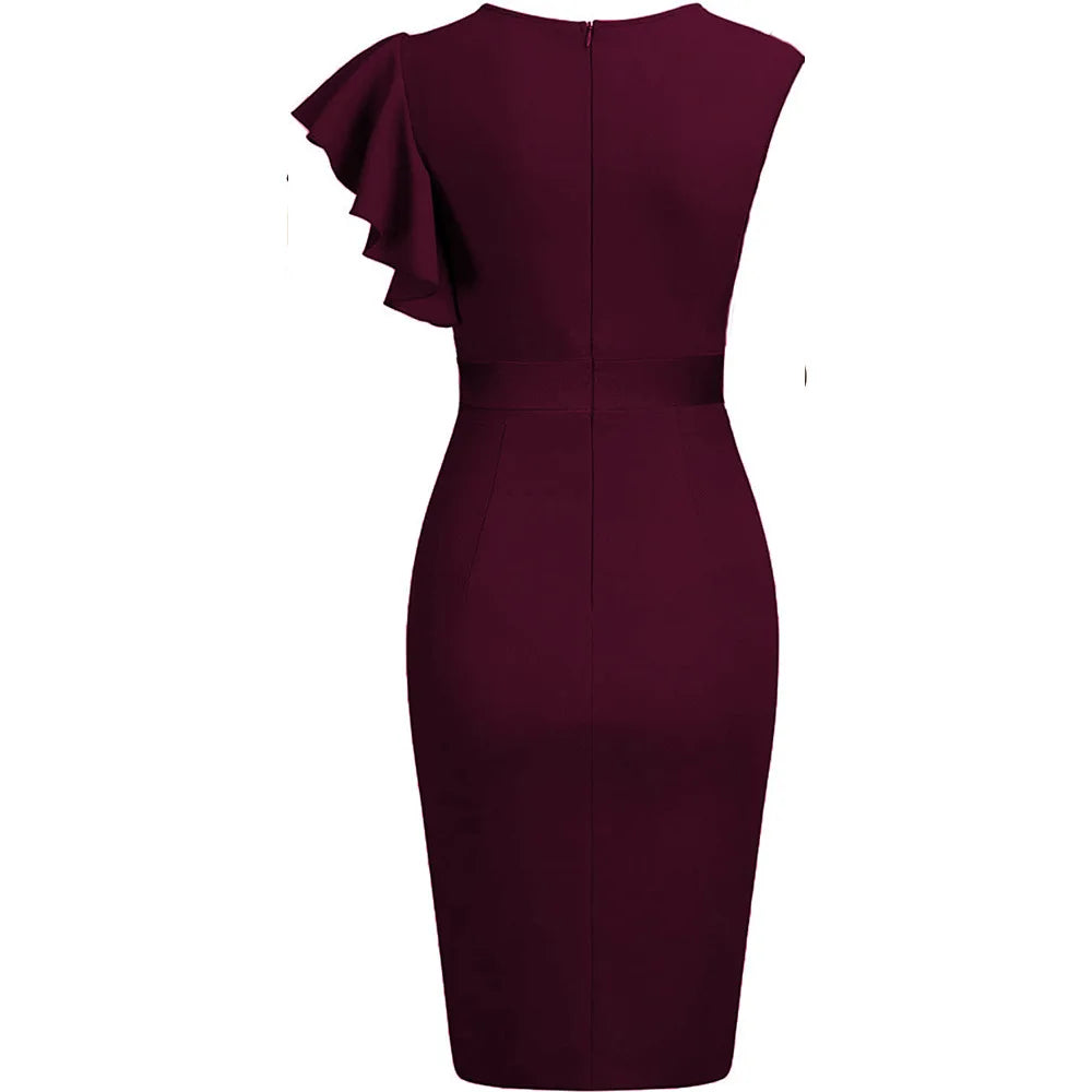 Ruffle Bodycon Dress