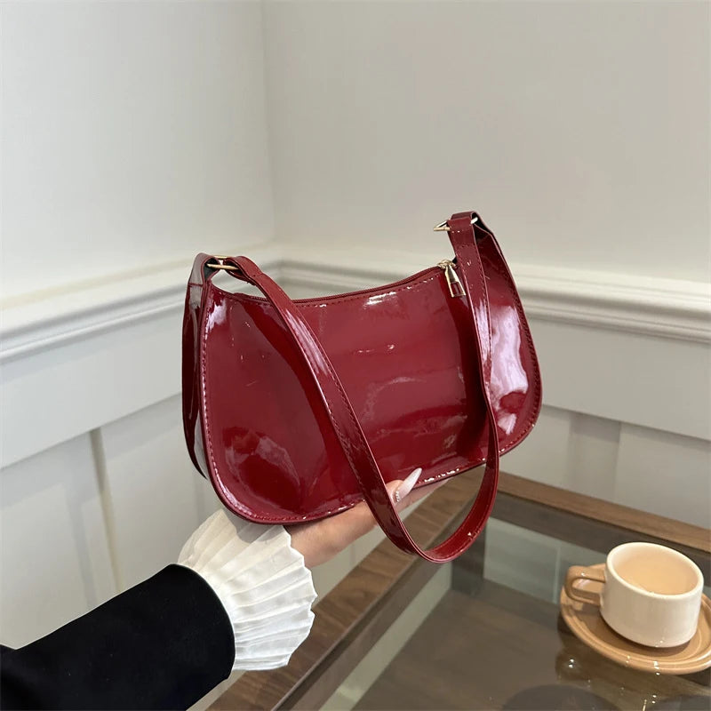 Retro Leather Underarm Bag