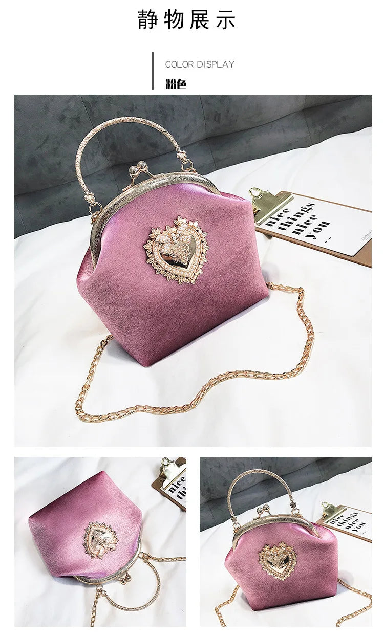 The Shiny Heart Luxury  Bag