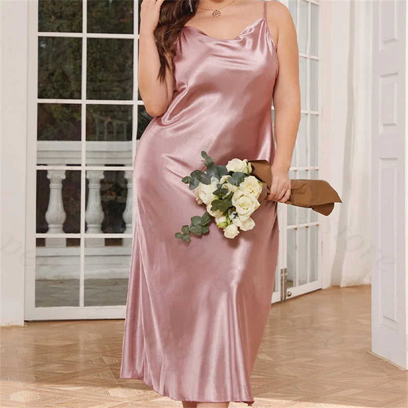 Satin Nightgown - Plus Size