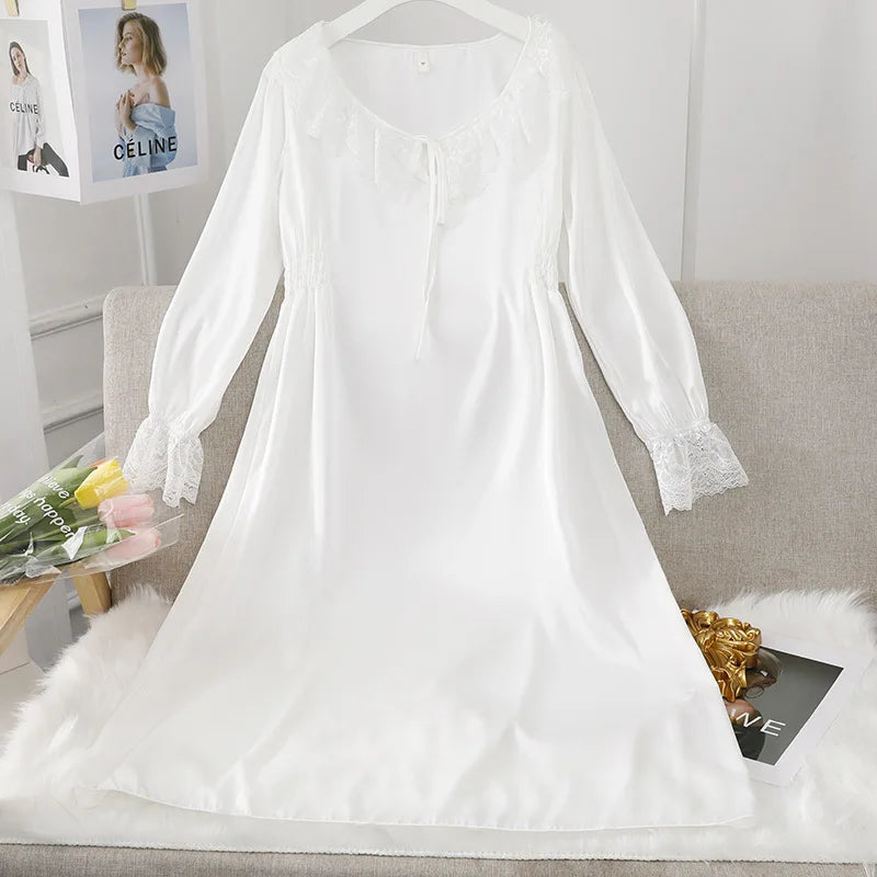 Vintage Satin and Lace Nightdress