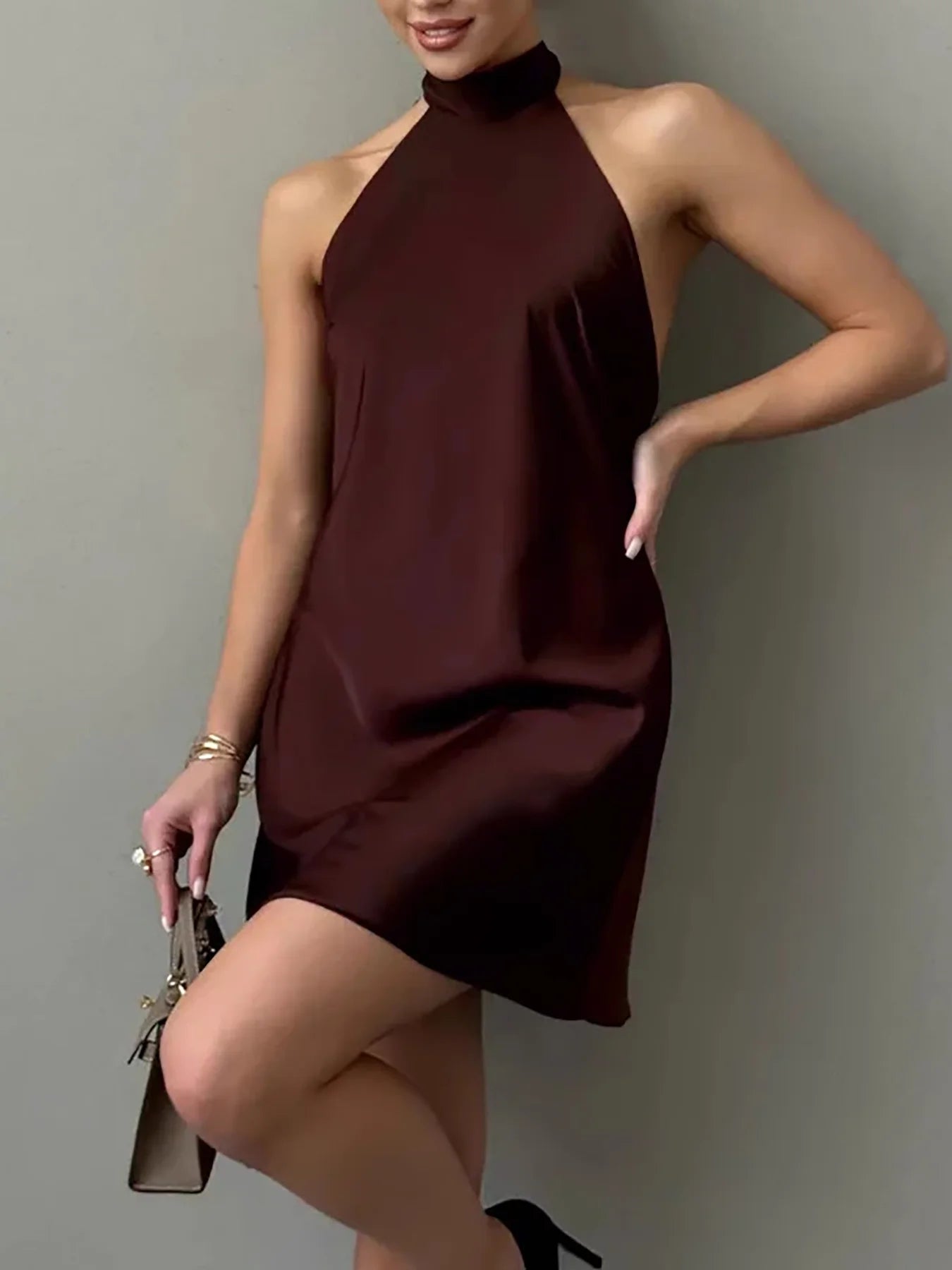 Gothic Halter Party Dress