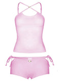 Cute Cami Crop Top  Set