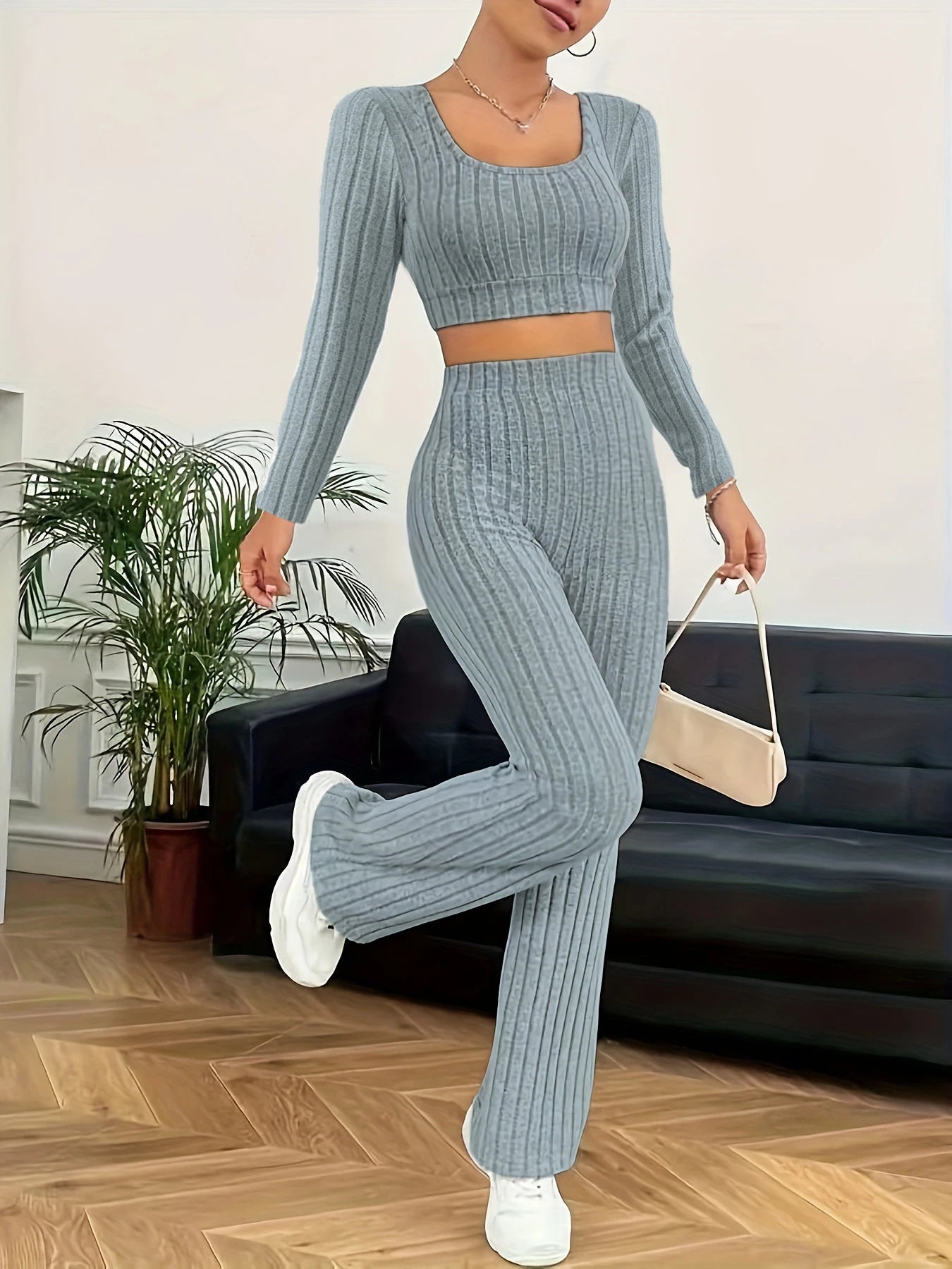Fleece Silhouette Loungewear Set