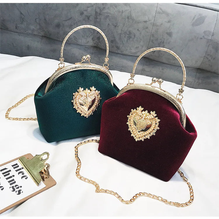 The Shiny Heart Luxury  Bag