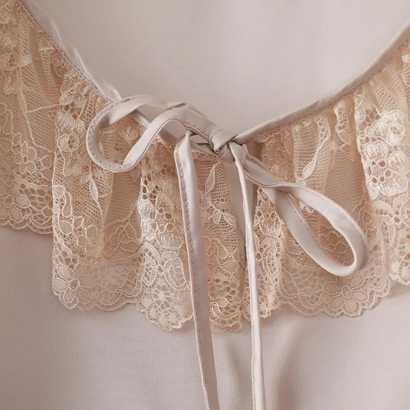 Vintage Satin and Lace Nightdress
