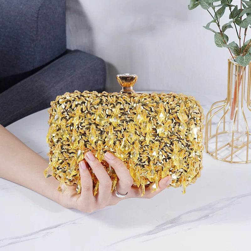 Sequin Beaded Evening Clutch