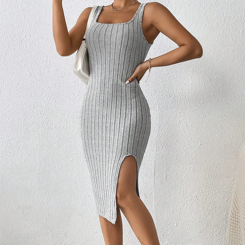 Split Tank Bodycon Dress