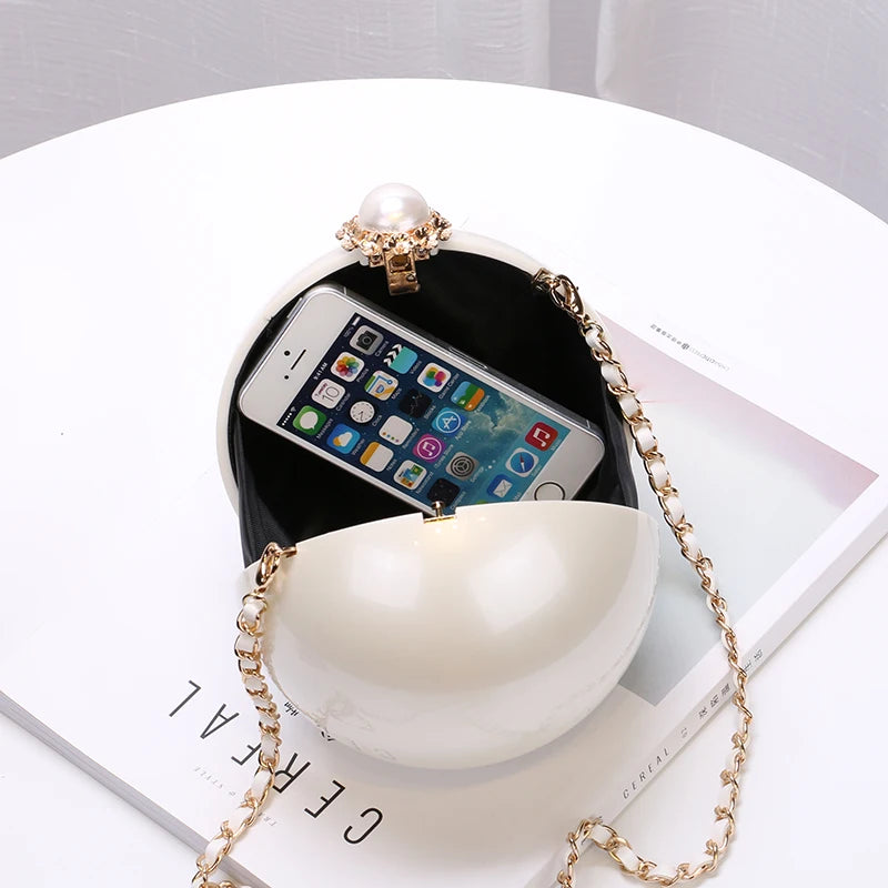 Spherical Acrylic Crossbody Bag