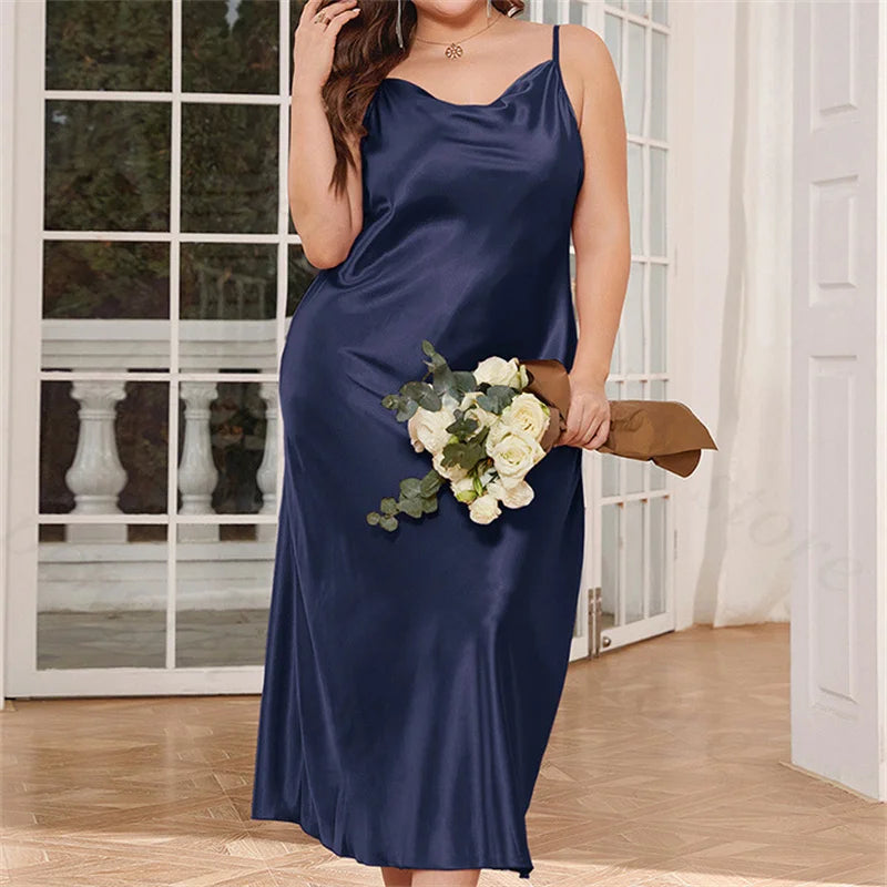 Satin Nightgown - Plus Size