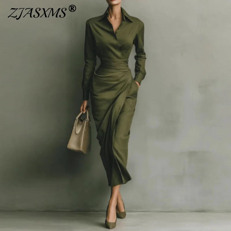 Polo Collar Bodycon Dress