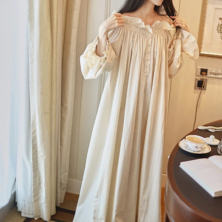 Cotton Long Nightgown