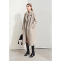 Double-Breasted Faux Mink Coat