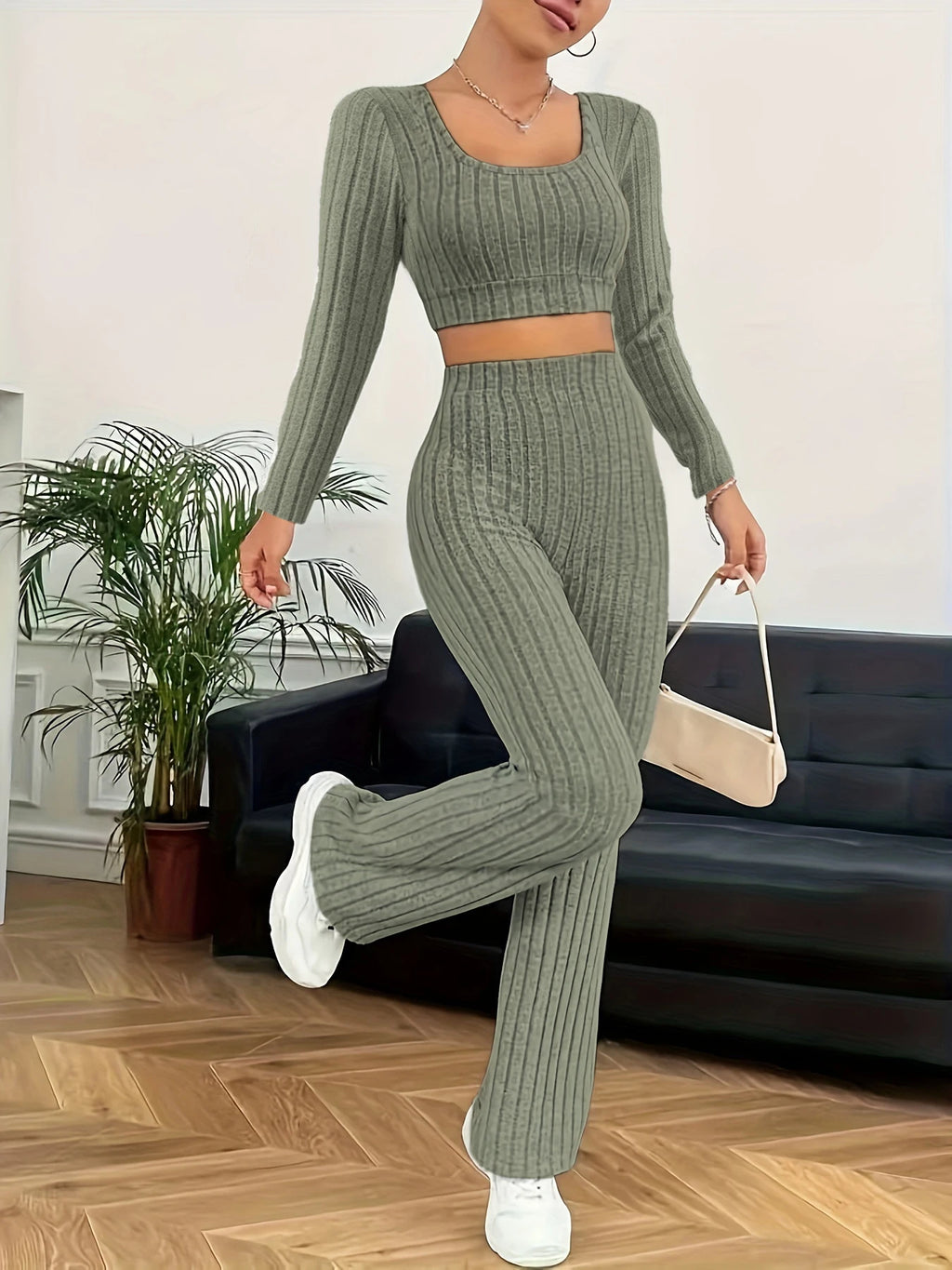 Fleece Silhouette Loungewear Set