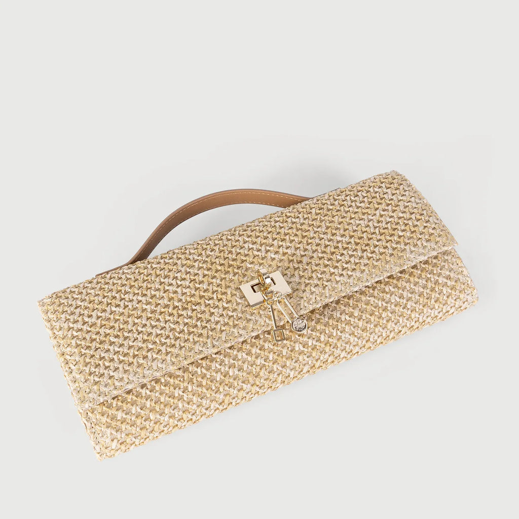 The Woven Straw Clutch