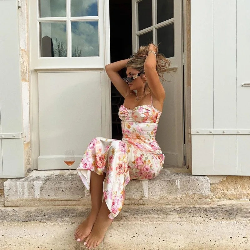 Floral Spaghetti Strap Dress