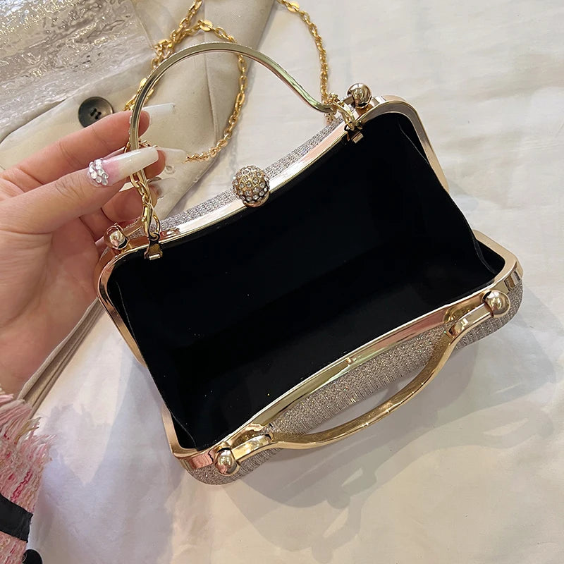 Buttoned Evening Clutch