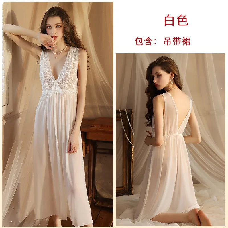 Lace Perspective Nightgown