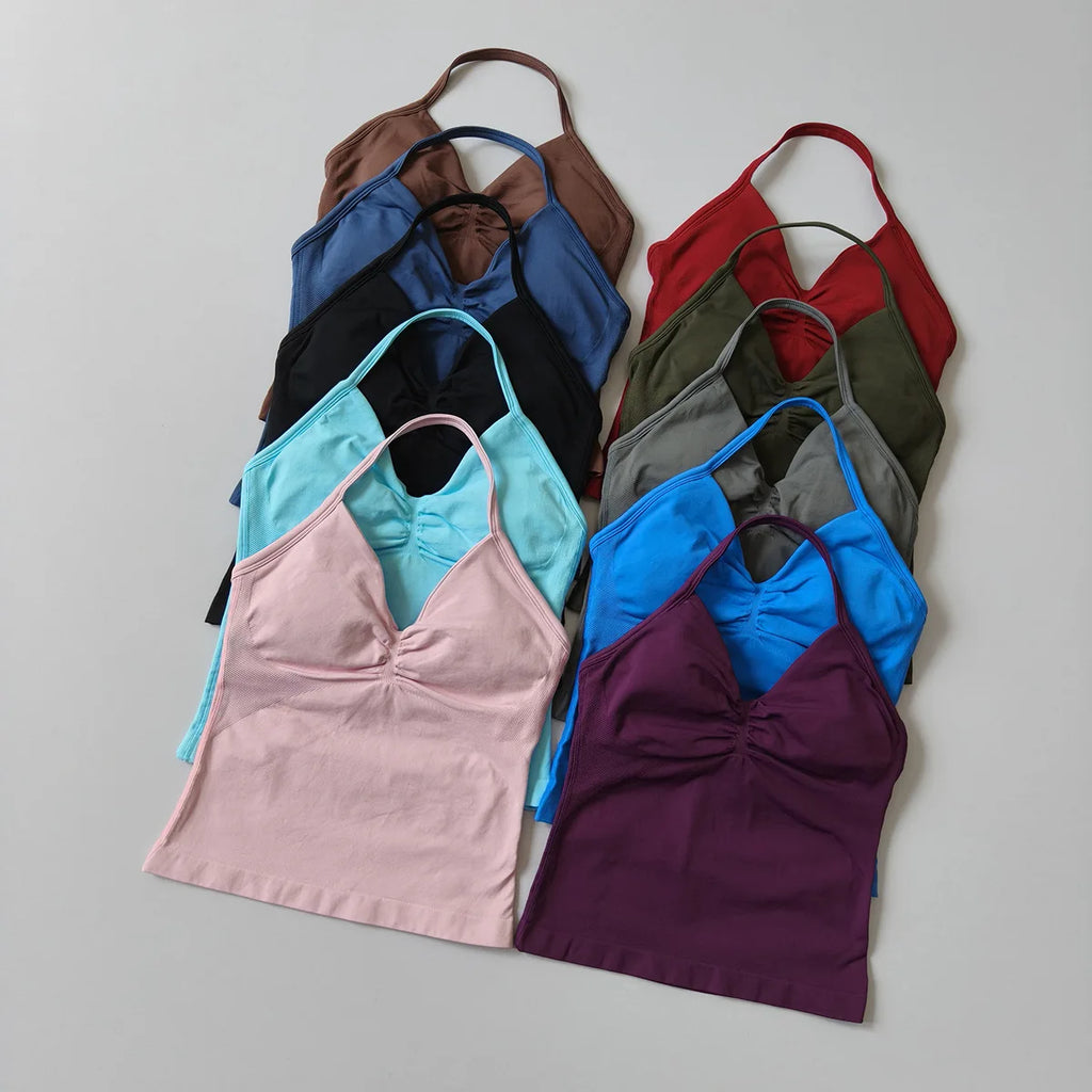 NO LOGO Backless Gym  Tank