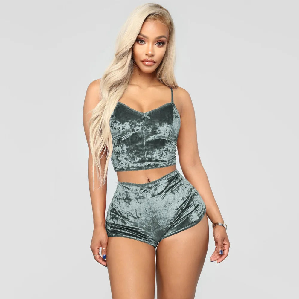 The Velvet Pajama Set