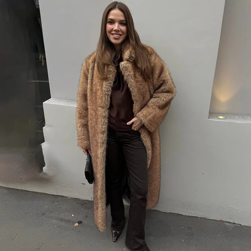 Vintage Faux Fur Overcoat