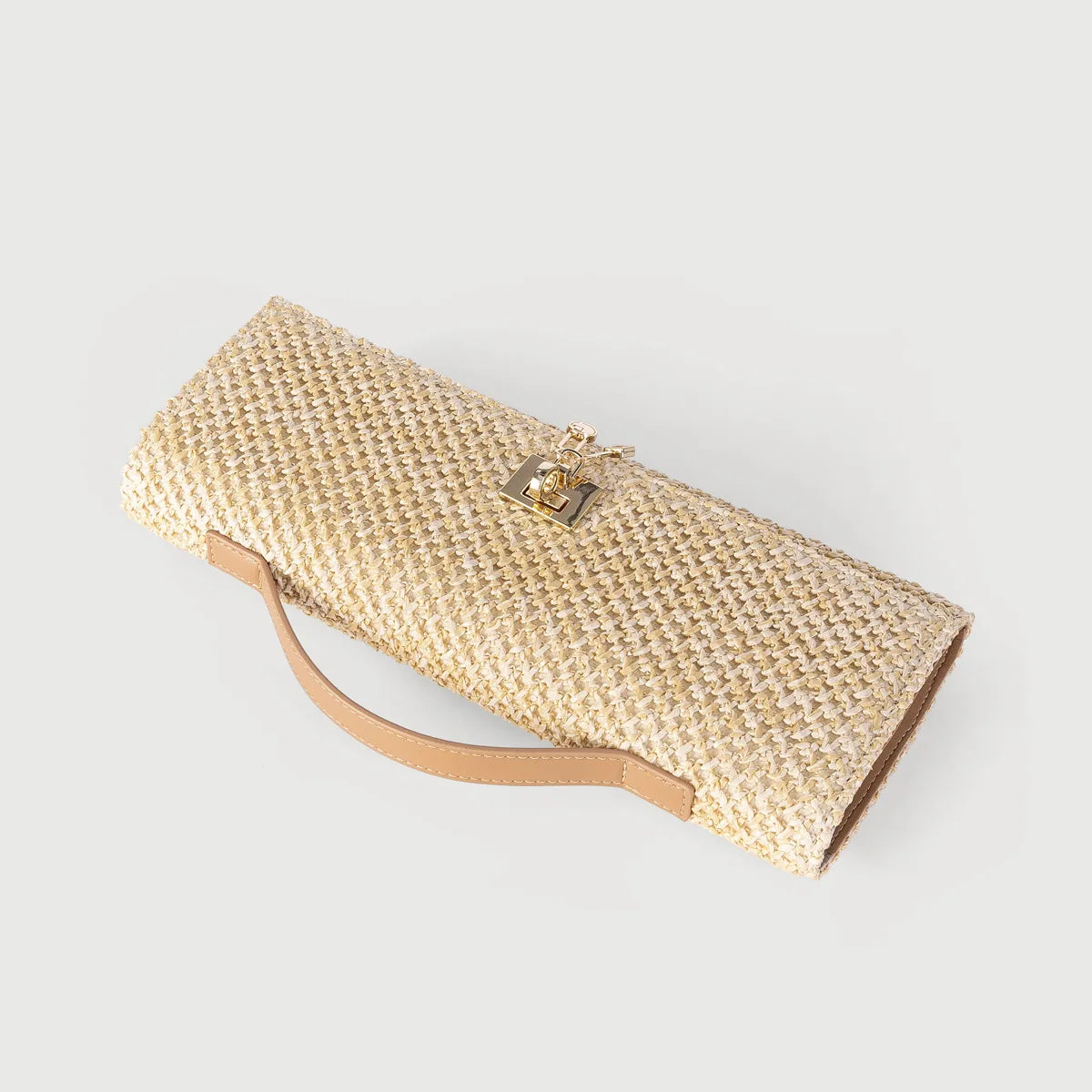 The Woven Straw Clutch