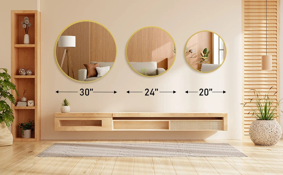 Large Round Vanity Mirror