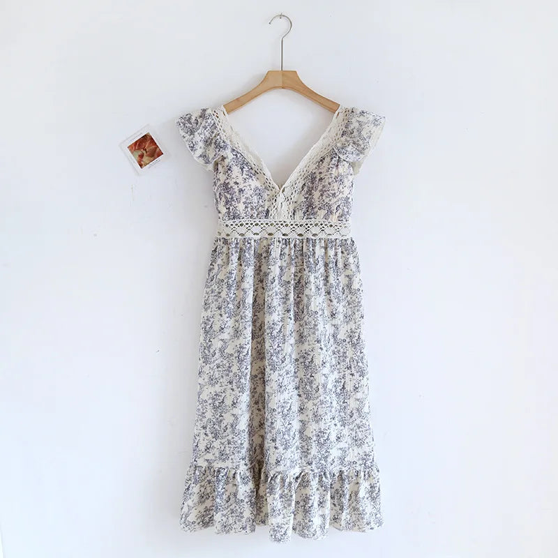 Cotton V-Neck Nightgown