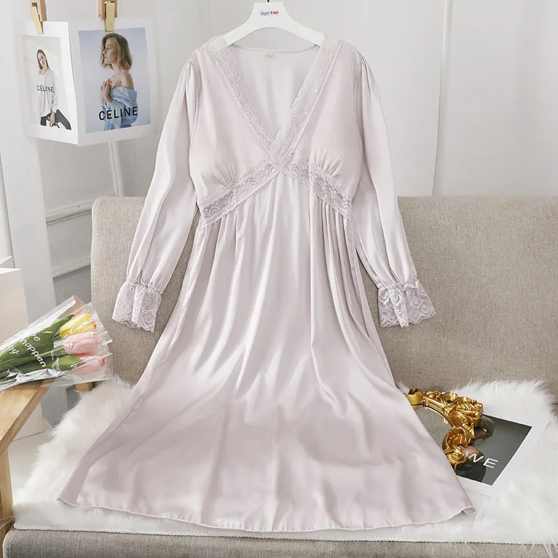 Vintage Satin and Lace Nightdress