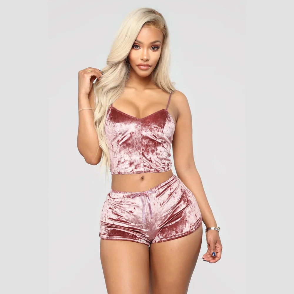 The Velvet Pajama Set