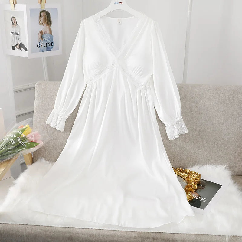 Vintage Satin and Lace Nightdress