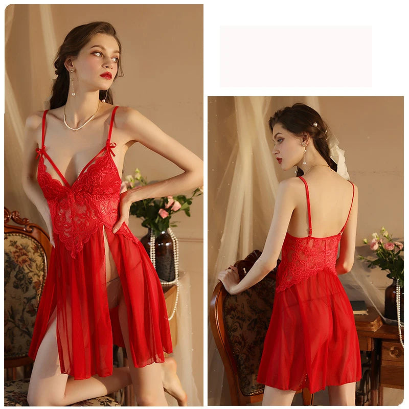 Mesh Babydoll Nightdress