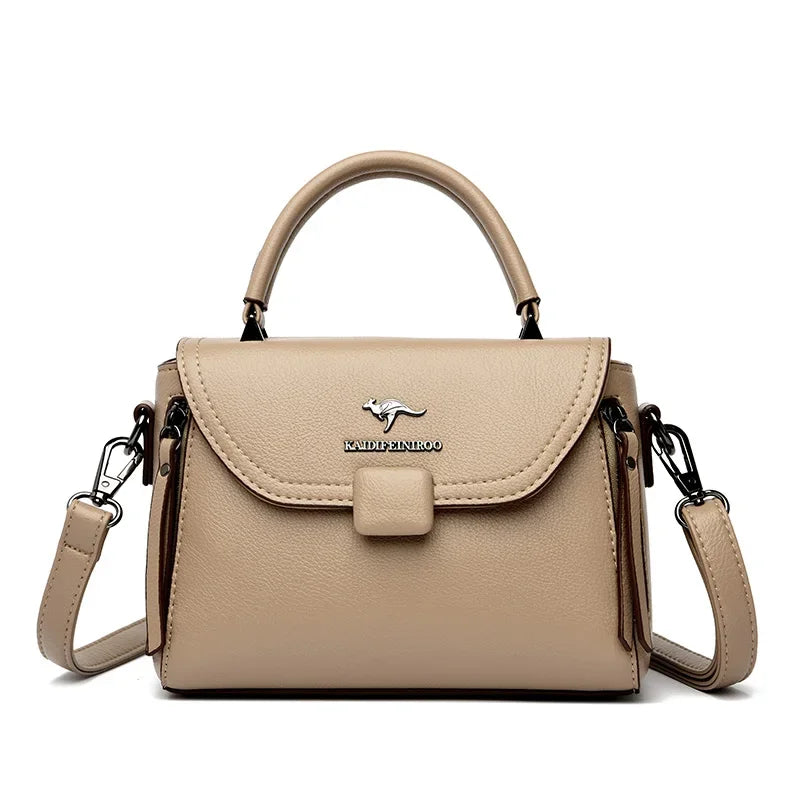 Soft Leather Shoulder Tote