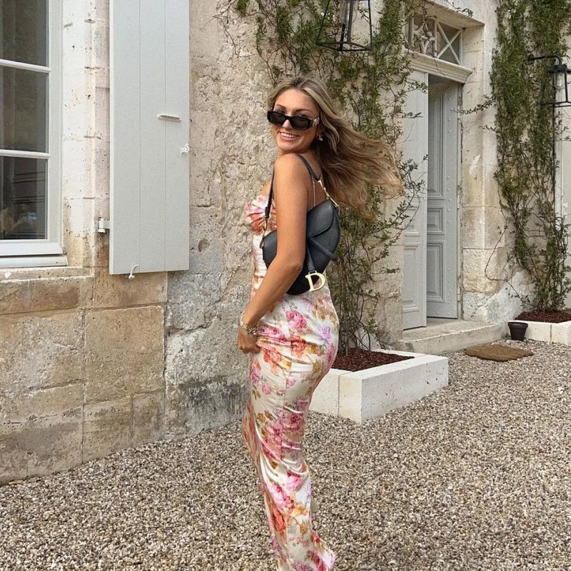 Floral Spaghetti Strap Dress