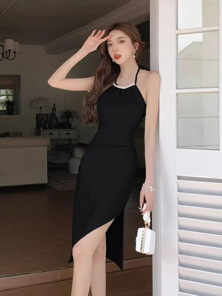 Pearl Halter Knit Dress