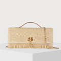 The Woven Straw Clutch