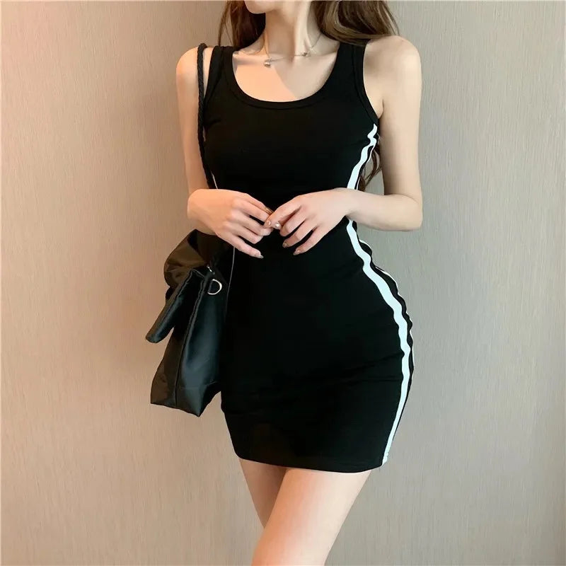 Fitted Sheath Tank Top Dress