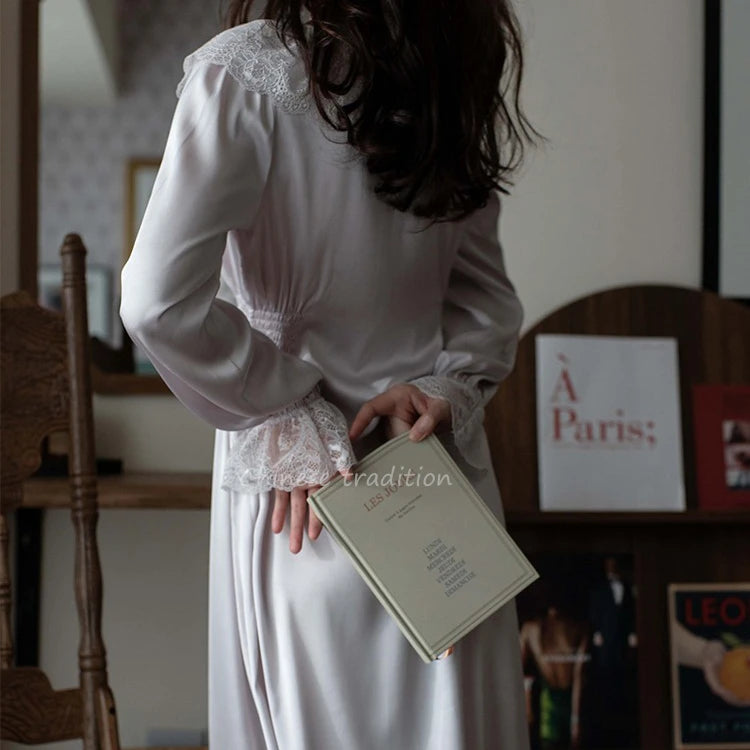 Vintage Satin and Lace Nightdress