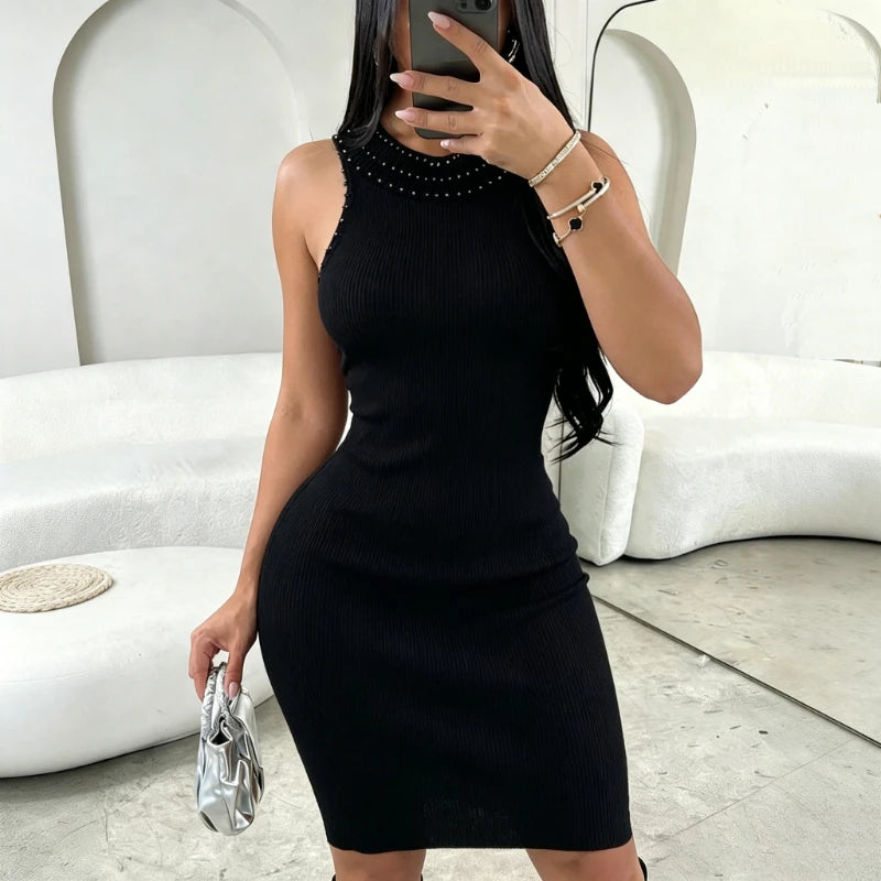 Ribbed Knit Bodycon Mini Dress