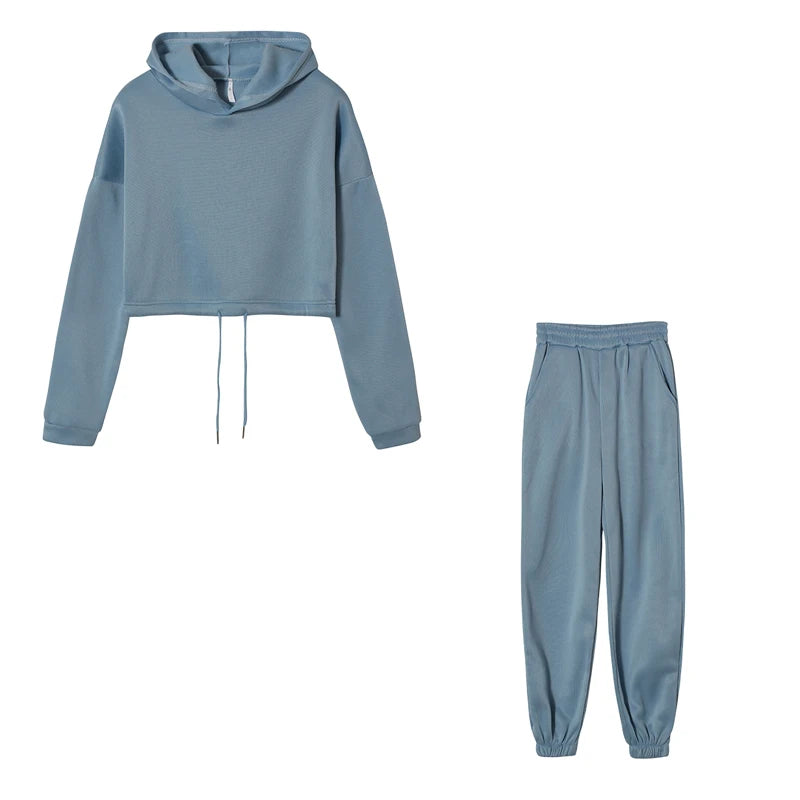 Hooded Sports Two-Piece Set